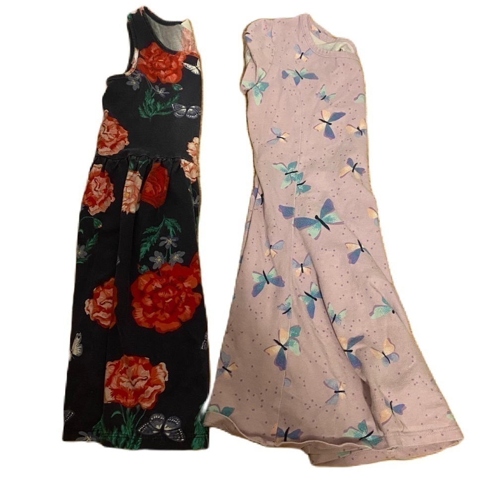 Size 5 Dress Bundle Butterflies Floral Purple H&M Jumping Beans Blue Red Kids